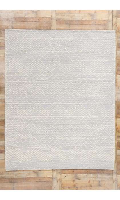 8 x 10 Moroccan Textured High-Low Kilim Rug 31025