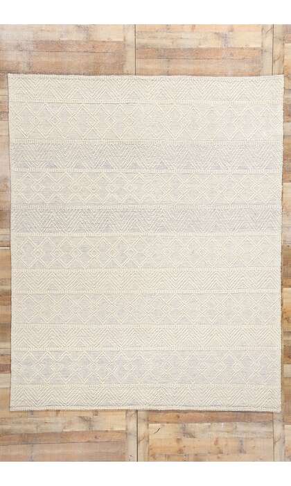 8 x 10 Moroccan Textured High-Low Kilim Rug 31031