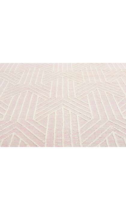 8 x 10 Moroccan Pink Textured High-Low Kilim Rug 31027