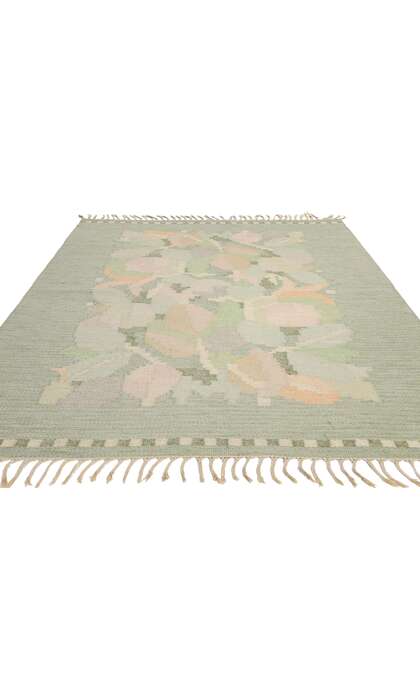 5 x 8 Ingegerd Silow Vintage Swedish Rollakan Rug 78836