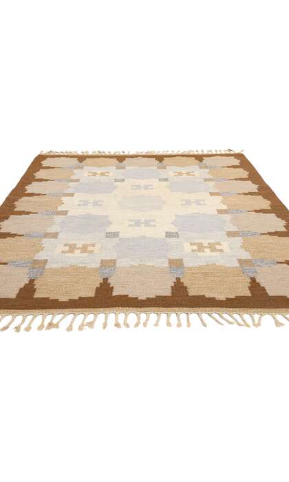 5 x 8 Ingegerd Silow Vintage Swedish Rollakan Rug 78815