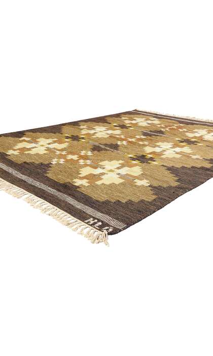 6 x 9 Kullaberg HLO Vintage Swedish Rollakan Rug 78834