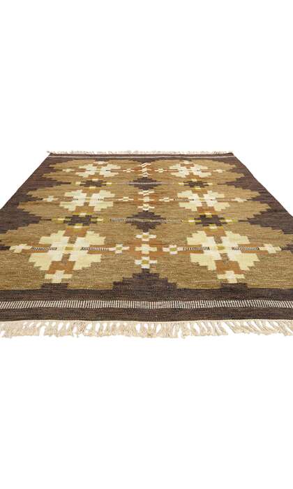 6 x 9 Kullaberg HLO Vintage Swedish Rollakan Rug 78834