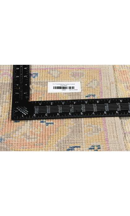 5 x 7 Modern Earthy Pastel Turkish Oushak Rug 53605