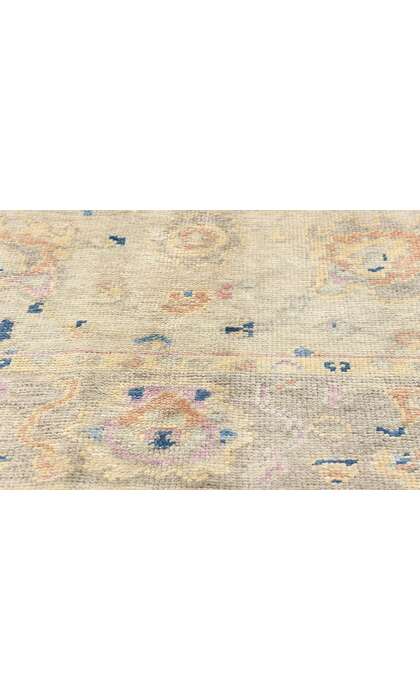 5 x 7 Modern Earthy Pastel Turkish Oushak Rug 53605
