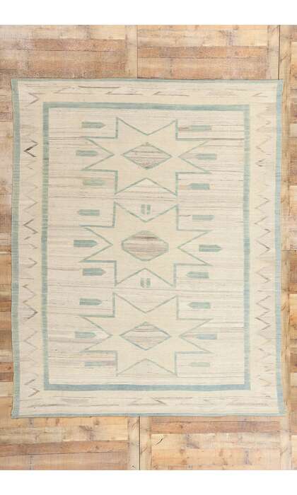 8 x 10 Southwest Modern Desert Navajo-Style Kilim Rug 81096