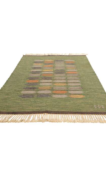 4 x 7 Nils Nilsson Vintage Finnish Rollakan Rug 78825