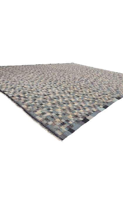 12 x 15 Modern Bauhaus Checkered Moroccan Rug 81053