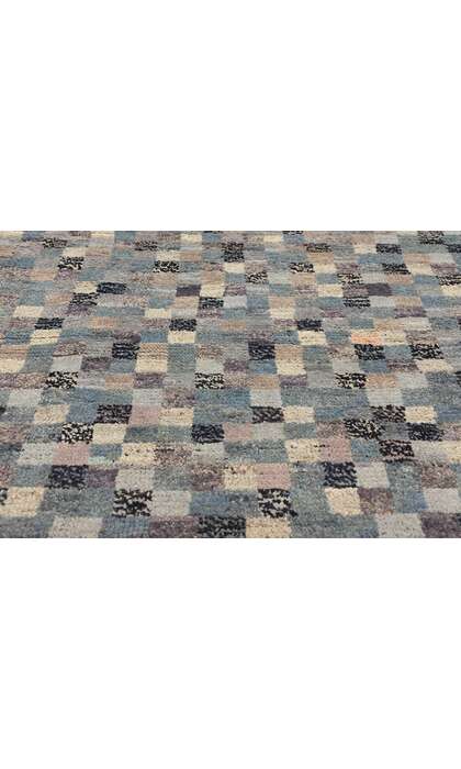 12 x 15 Modern Bauhaus Checkered Moroccan Rug 81053