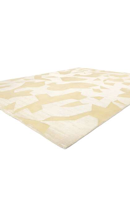 9 x 12 Organic Modern High-Low Wool and Silk Rug 31012