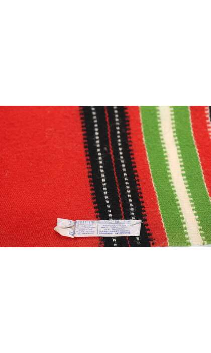 1 x 4 Vintage Red Greek Kilim Rug 78799