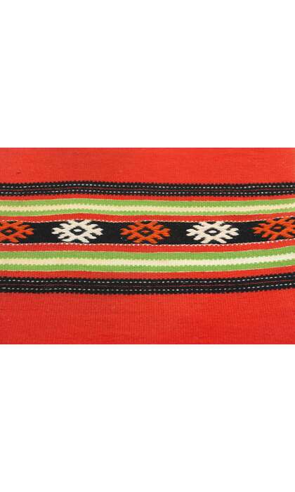 1 x 4 Vintage Red Greek Kilim Rug 78799