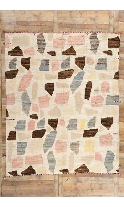 8 x 10 Organic Modern Moroccan Terrazzo Rug 81060