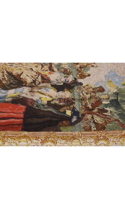 6 x 7 The Minute Carnival Scene Vintage French Tapestry 72967