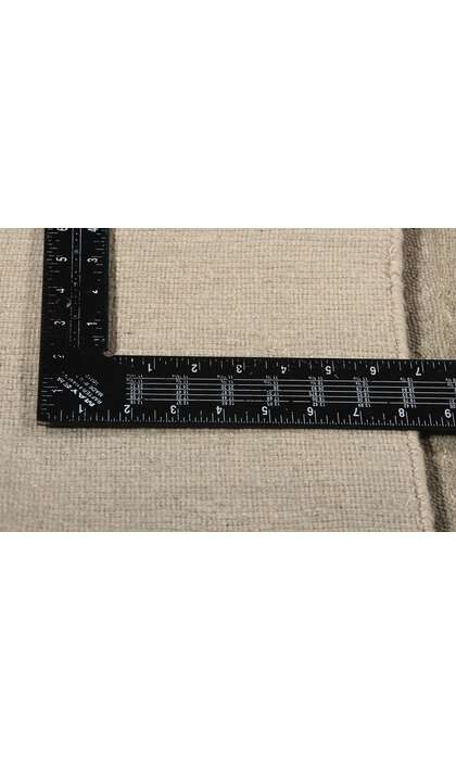 9 x 12 Contemporary Art Deco High-Low Wool and Silk Rug 31008