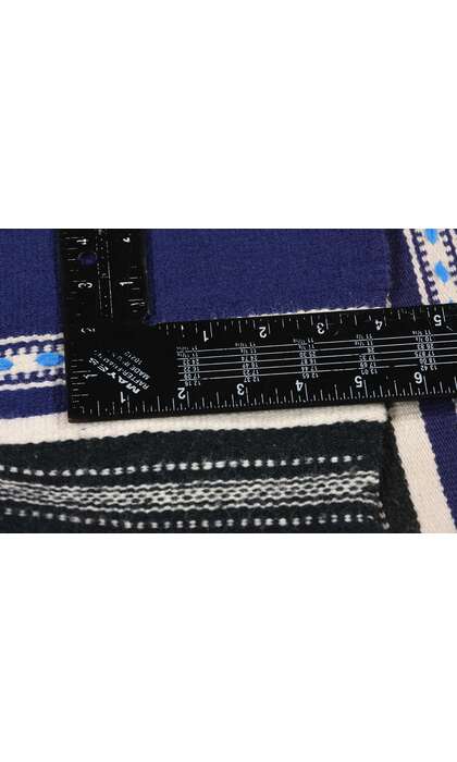 1 x 4 Vintage Blue Greek Kilim Rug 78798