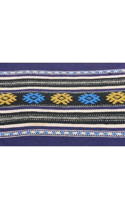 1 x 4 Vintage Blue Greek Kilim Rug 78798