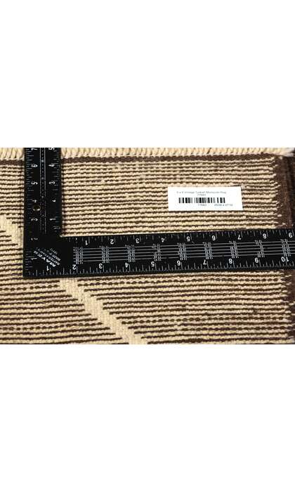 5 x 8 Vintage Dark Brown Turkish Moroccan Rug 77683