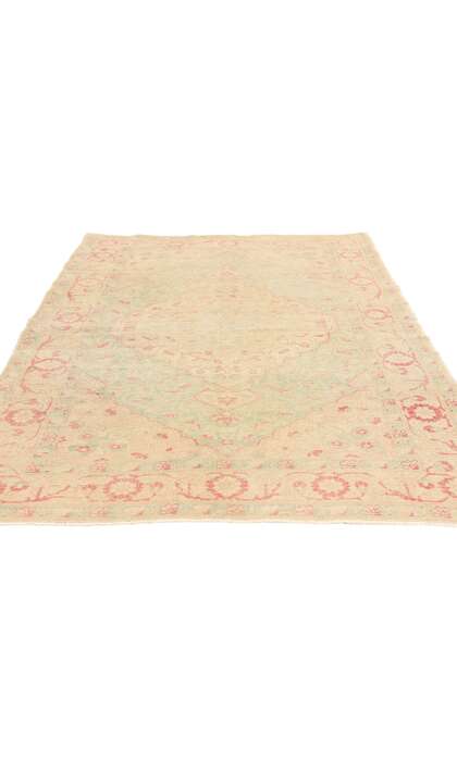 4 x 7 Distressed Vintage Muted Turkish Sivas Rug 53471