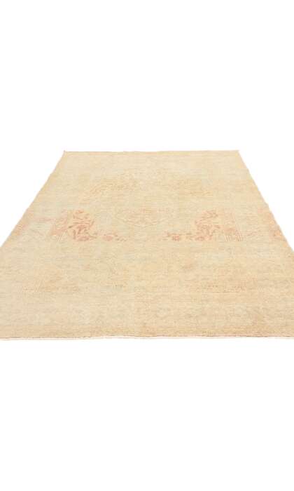 4 x 7 Distressed Vintage Muted Turkish Sivas Rug 53472