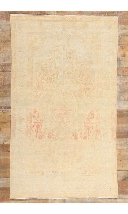 4 x 7 Distressed Vintage Muted Turkish Sivas Rug 53472