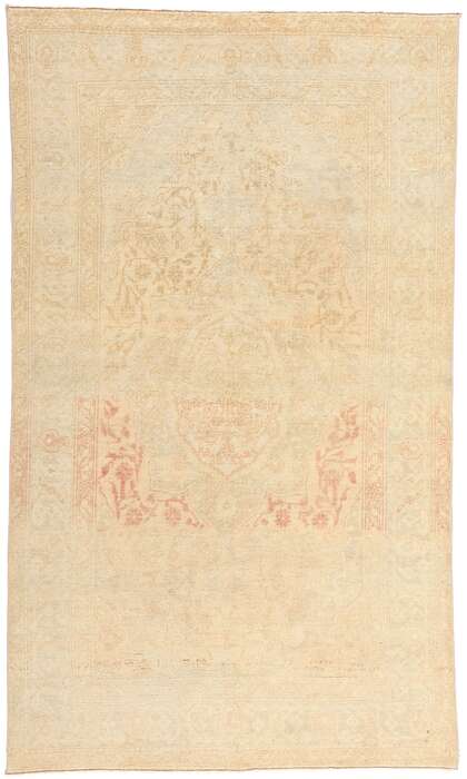 4 x 7 Distressed Vintage Muted Turkish Sivas Rug 53472