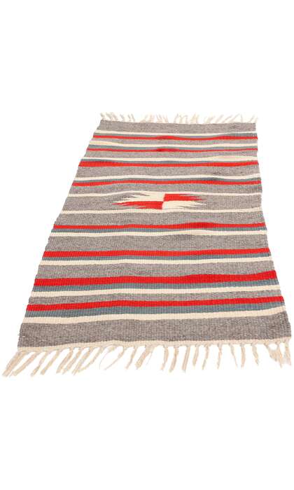 2 x 5 Vintage Rio Grande Chimayo Banded Blanket 78791