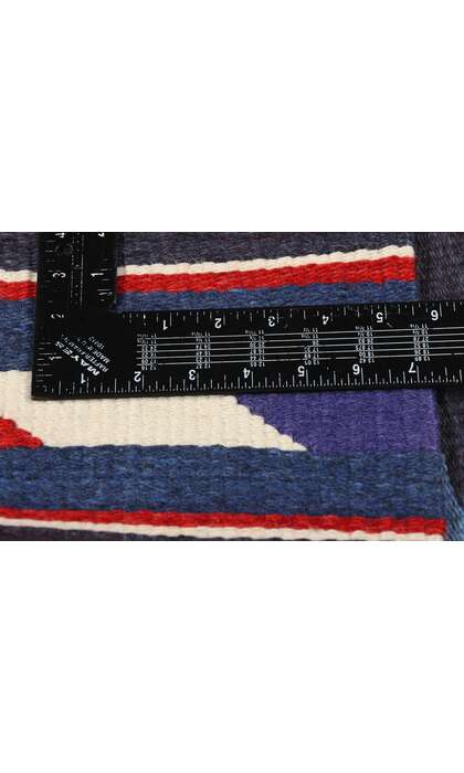 3 x 5 Vintage Rio Grande Chimayo Banded Blanket 78792