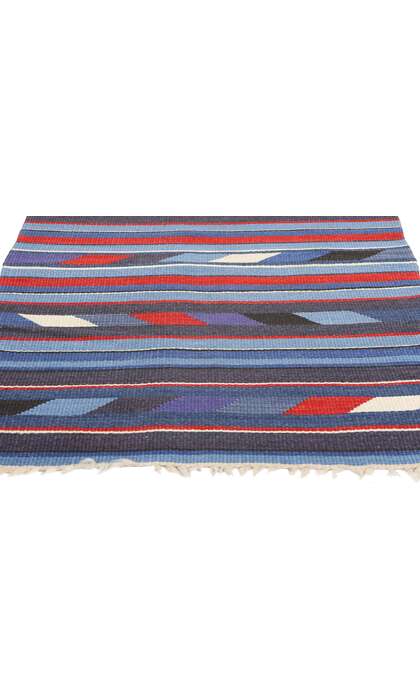 3 x 5 Vintage Rio Grande Chimayo Banded Blanket 78792