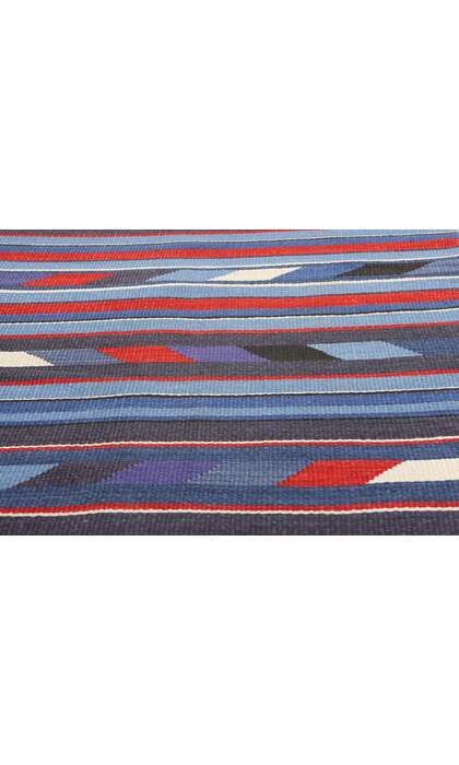 3 x 5 Vintage Rio Grande Chimayo Banded Blanket 78792