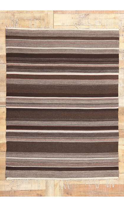 4 x 6 Vintage Rio Grande Chimayo Banded Blanket 78793