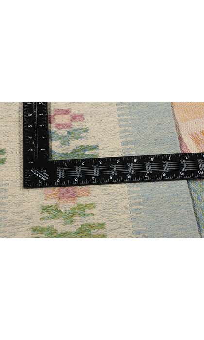 5 x 7 Vintage Swedish Pictorial Rollakan Rug 78819