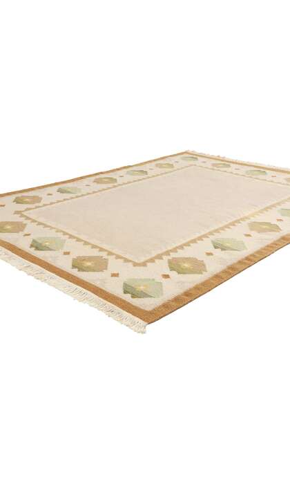 5 x 6 Vintage Swedish Rollakan Rug 78816