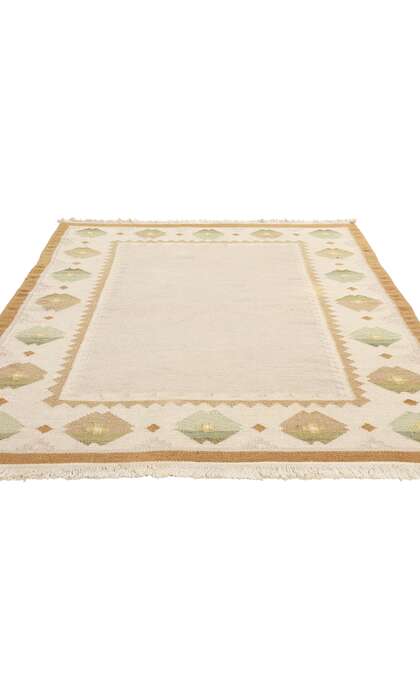 5 x 6 Vintage Swedish Rollakan Rug 78816