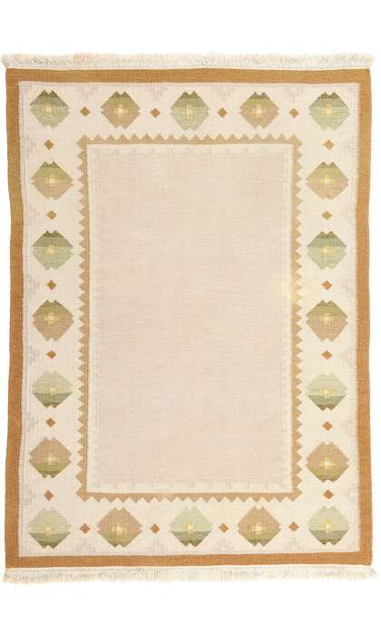 5 x 6 Vintage Swedish Rollakan Rug 78816