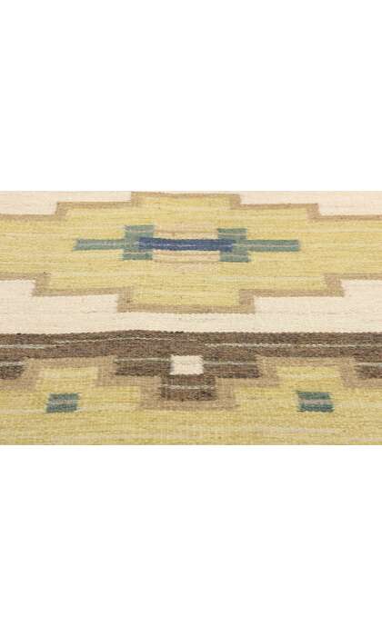 6 x 8 Vintage Swedish Rollakan Rug Signed GK 78821