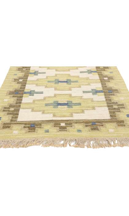 3 x 8 Vintage Swedish Rollakan Rug Signed GK 78820