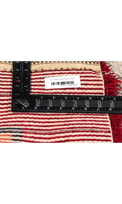 4 x 7 Ulla Kronlof Vintage Swedish Rya Rug 78278