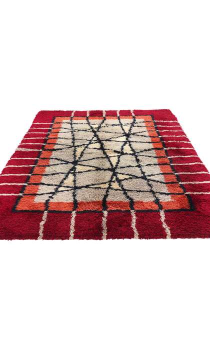 4 x 7 Ulla Kronlof Vintage Swedish Rya Rug 78278