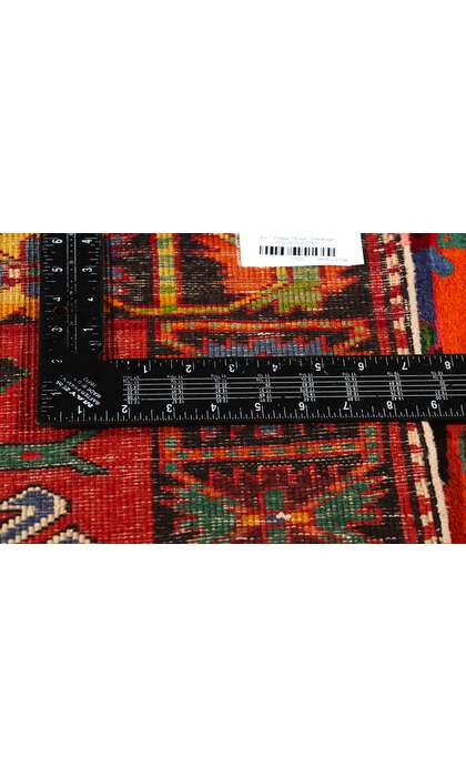 4 x 7 Vintage Persian Karabagh Pictorial Rug 77620