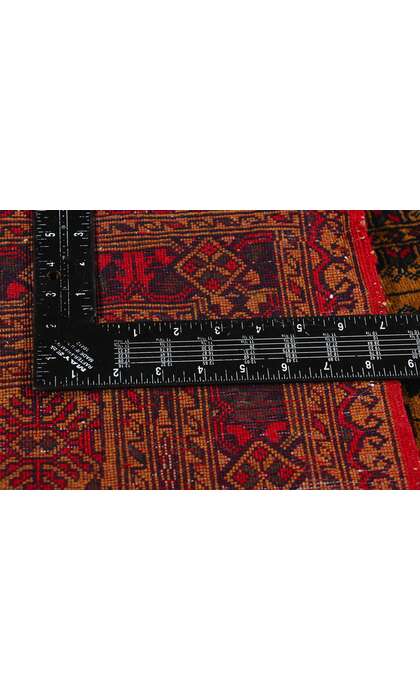 6 x 9 Vintage Turkoman Afghan Rug 78811