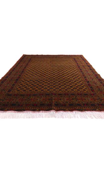 6 x 9 Vintage Turkoman Afghan Rug 78811