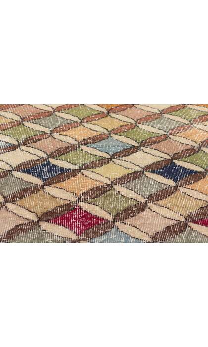 4 x 7 Zeki Muren Distressed Vintage Turkish Sivas Rug 53325