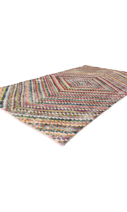 5 x 8 Zeki Muren Distressed Vintage Turkish Sivas Rug 53309