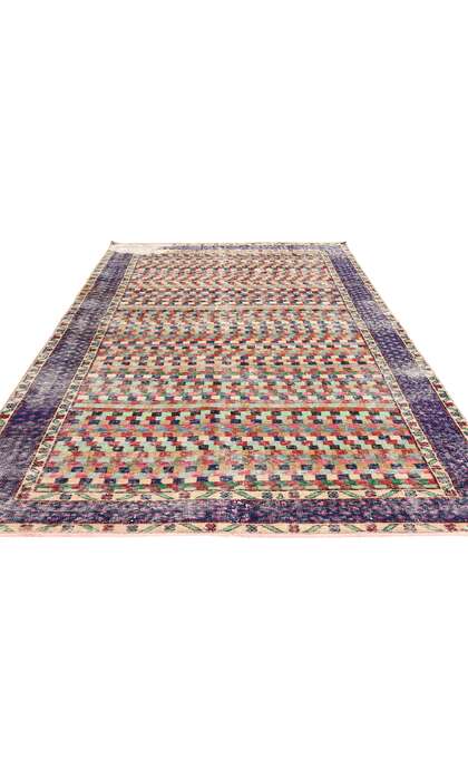 5 x 9 Zeki Muren Distressed Vintage Turkish Sivas Rug 53311