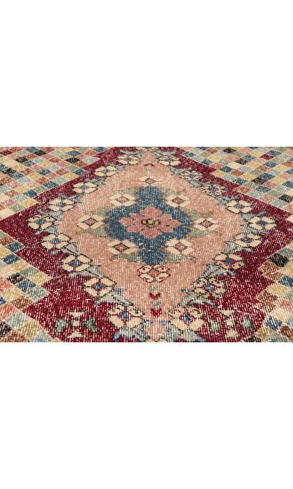 5 x 9 Zeki Muren Distressed Vintage Turkish Sivas Rug 53336