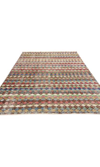 5 x 9 Zeki Muren Distressed Vintage Turkish Sivas Rug 53333