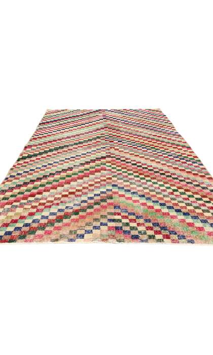 5 x 9 Zeki Muren Distressed Vintage Turkish Sivas Rug 53361