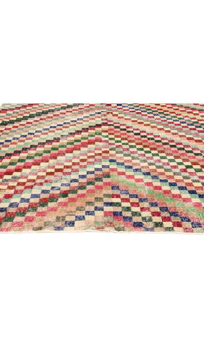 5 x 9 Zeki Muren Distressed Vintage Turkish Sivas Rug 53361