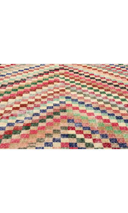 5 x 9 Zeki Muren Distressed Vintage Turkish Sivas Rug 53361